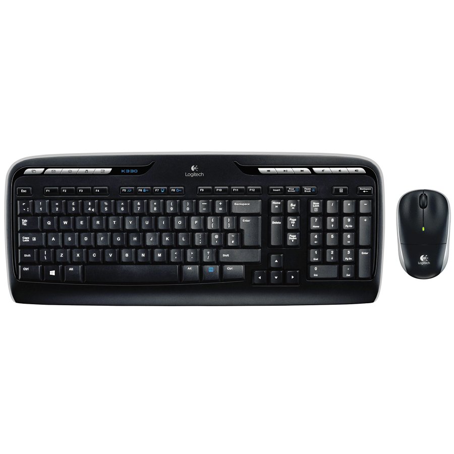 Безжичен комплект клавиатура и мишка LOGITECH MK330 - Черен - US INT'L