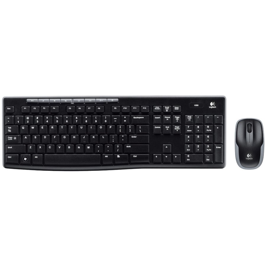 Безжичен комплект клавиатура и мишка LOGITECH MK270 - Черен