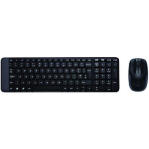 Безжичен комплект клавиатура и мишка LOGITECH MK220 - Черен