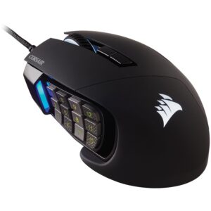 Геймърска мишка CORSAIR SCIMITAR RGB ELITE, MOBA/MMO, Оптична, 18000 DPI