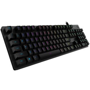 Механична геймърска клавиатура LOGITECH G512 LIGHTSYNC Carbon - US INT'L - Tactile