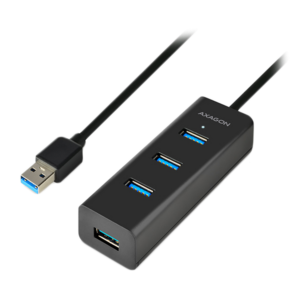 AXAGON HUE-S2BL USB 3.0 Хъб за Зареждане с 4 Порта