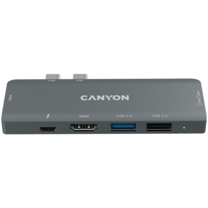 CANYON DS-5 7-в-1 Thunderbolt 3 хъб - Space Grey