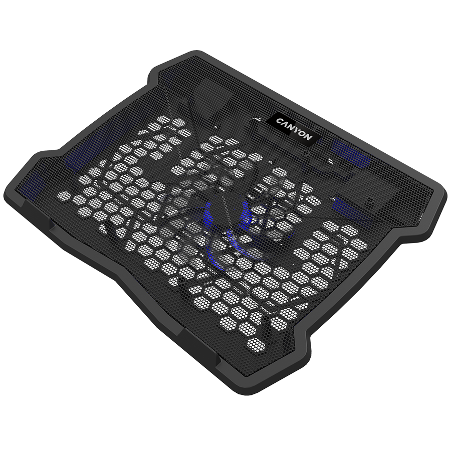 Охлаждаща подложка за лаптоп Canyon NS02 с USB хъб - Image 3