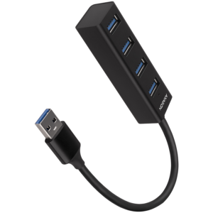 AXAGON HUE-M1A Мини USB 3.2 Gen 1 Хъб с Метален Корпус