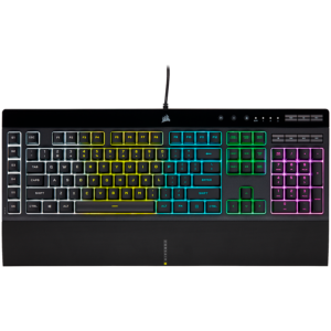 Геймърска клавиатура CORSAIR K55 RGB PRO - RGB подсветка