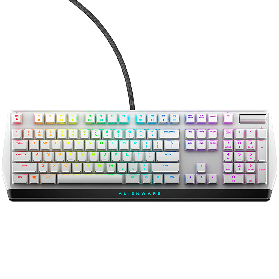 Alienware AW510K Lunar Light - Нископрофилна RGB Механична Геймърска Клавиатура
