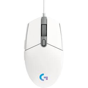 Logitech G102 LIGHTSYNC Бяла Геймърска Мишка с Кабел