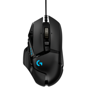 Геймърска мишка LOGITECH G502 HERO, Жична, Черна