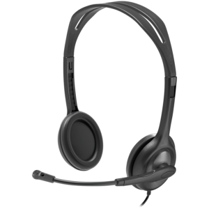 Слушалки LOGITECH H111 Corded Stereo Headset - Черни - 3.5 мм