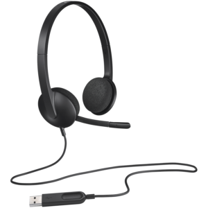 Слушалки LOGITECH H340 Corded - Черни - USB