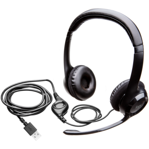 Слушалки с микрофон LOGITECH H390 - Черни - USB