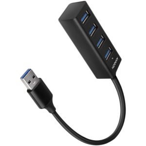 AXAGON HUE-M1AL Мини USB 3.2 Gen 1 Хъб - Метален, 4 Порта