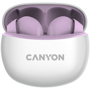 Безжични слушалки CANYON TWS-5 Purple - Лилаво очарование