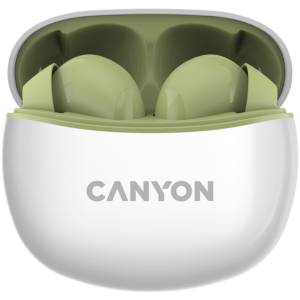 Безжични слушалки CANYON TWS-5 Green Bluetooth