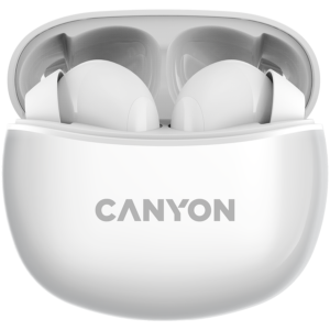 Безжични слушалки CANYON TWS-5 White - Насладете се на свободата на звука!
