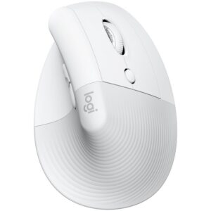 LOGITECH Lift Бял Вертикална Ергономична Bluetooth Мишка