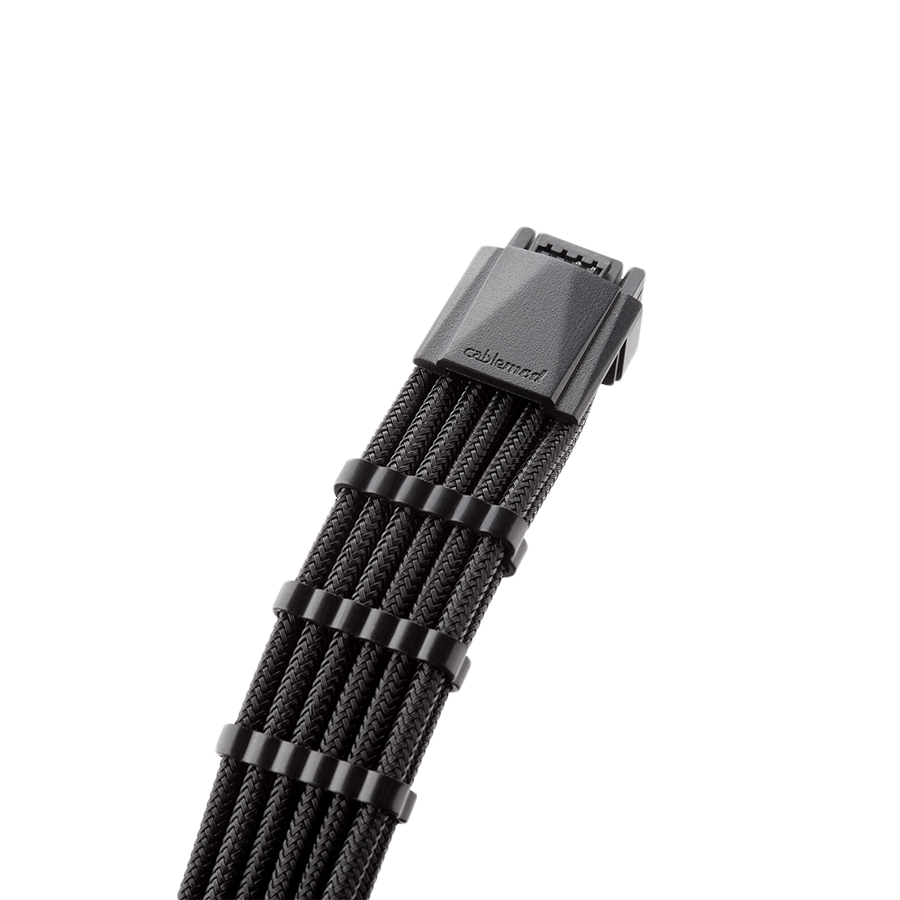 CableMod Pro ModMesh 12VHPWR PCI-e кабел за Super Flower и EVGA захранвания (Черен, 600мм)