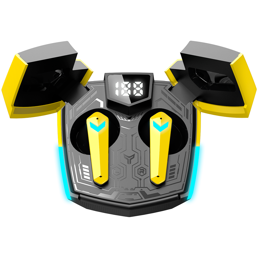 Геймърски безжични слушалки CANYON Doublebee GTWS-2 - жълти - Image 2