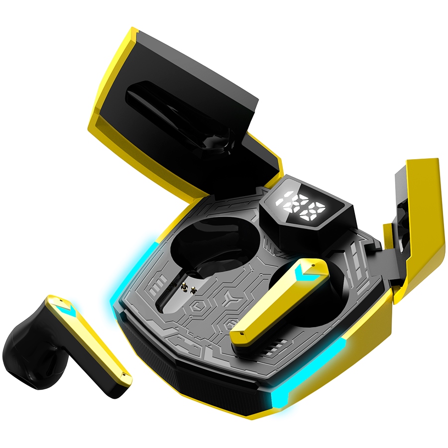 Геймърски безжични слушалки CANYON Doublebee GTWS-2 - жълти - Image 4