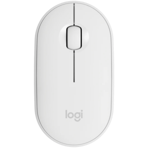 Безжична Bluetooth мишка LOGITECH M350S Pebble 2 - Бял