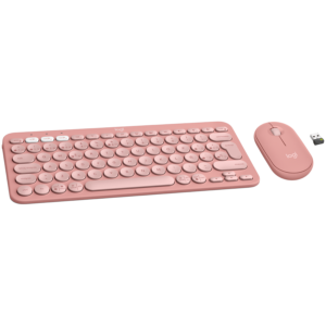 LOGITECH Pebble 2 Tonal Rose Безжична Bluetooth Клавиатура и Мишка (US INT'L)