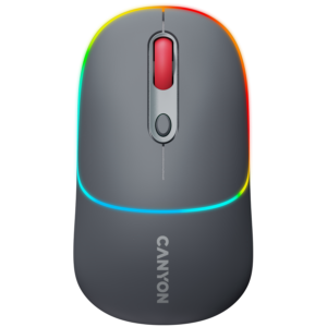 Безжична мишка CANYON MW-22 2in1 BT/Wireless - Тъмно сива