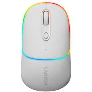 Безжична мишка CANYON MW-22 2in1 BT/Wireless Snow White