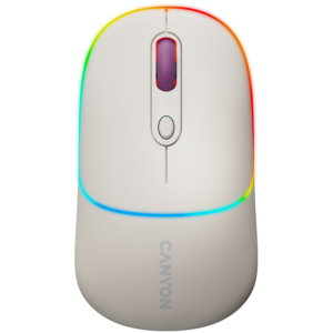 Безжична мишка CANYON MW-22 2in1 BT/Wireless Rice - Бял