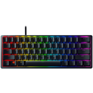 Razer Huntsman Mini - Компактна Геймърска Клавиатура с Оптични Ключове (Purple Switch)
