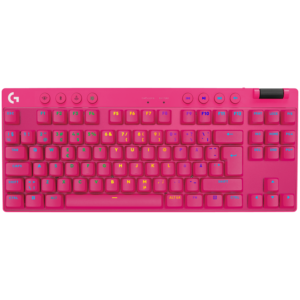 LOGITECH G PRO X TKL LIGHTSPEED Механична Геймърска Клавиатура - MAGENTA
