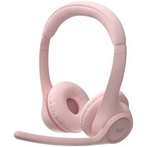 Безжични Bluetooth слушалки Logitech Zone 300 - Розови