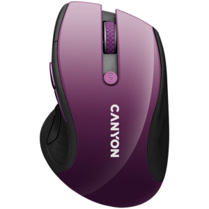 Безжична оптична мишка CANYON Purple Pearl - 6 бутона, регулируем DPI