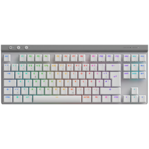 Безжична механична геймърска клавиатура Logitech G515 LIGHTSPEED TKL - Бяла