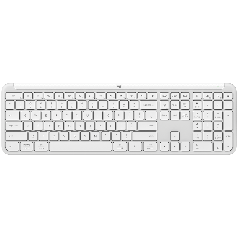 Безжична клавиатура LOGITECH SIGNATURE SLIM K950 - Бял