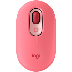 Безжична мишка LOGITECH POP Mouse - Rose с емоджи поддръжка