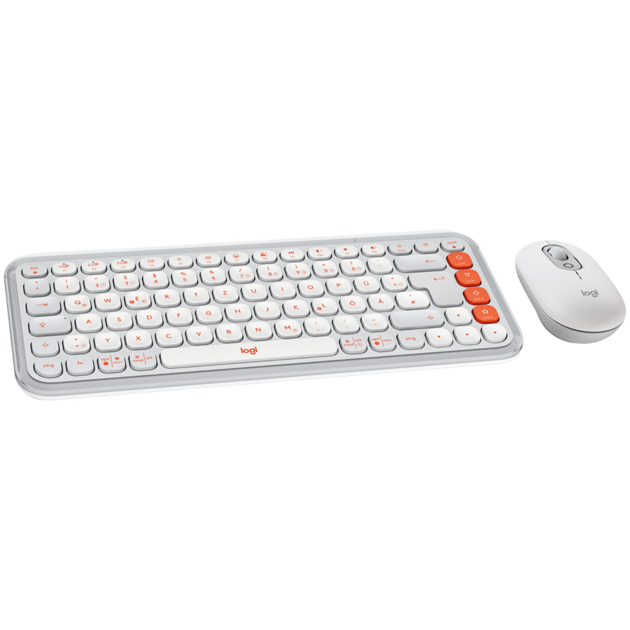 LOGITECH POP ICON COMBO - Безжична Клавиатура и Мишка - OFF WHITE - US INT'L - Image 2