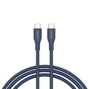 CANYON CC60SC10 Тъмносин Силиконов USB-C към USB-C Кабел 60W, 1m