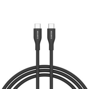 CANYON CC60SC10 Черен Силиконов USB-C към USB-C Кабел 60W 1м