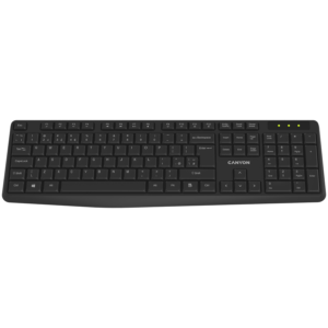 Безжична клавиатура CANYON KB-W01 EN/BG - Черна