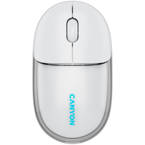 CANYON OnClick 24 BT Безжична Мишка - Бял Прозрачен Дизайн