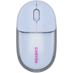 Безжична мишка CANYON OnClick 24 BT/Wireless Transparent/Blue