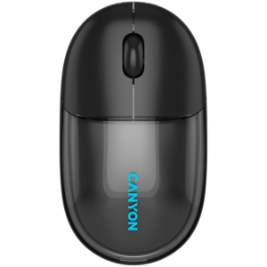 Безжична мишка CANYON OnClick 24 BT, Прозрачно Черна