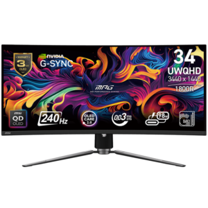 MSI MPG 341CQPX QD-OLED Геймърски Монитор - 34.18" UWQHD 240Hz