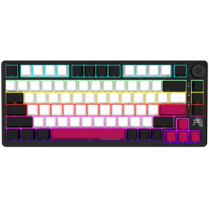LORGAR KBP7075W Безжична Механична Гейминг Клавиатура Pro – Черно/Червено, EN Layout