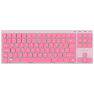CANYON OnType 10 Розова Клавиатура с Нисък Профил - EN Layout