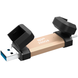 Silicon Power UC3S72 250GB Външен SSD, USB 3.2 Gen 2, Златист