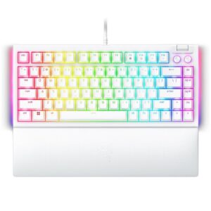 Razer BlackWidow V4 75% White - Геймърска Механична Клавиатура