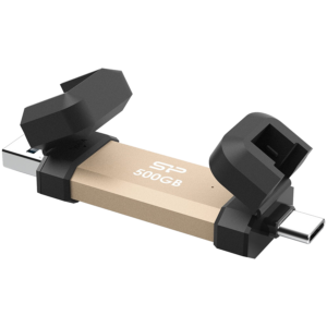 Външен SSD Silicon Power UC3S72 500GB, USB 3.2 Gen 2, Златист