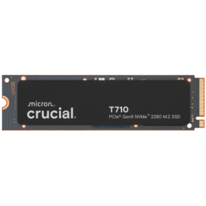 SSD за Компютър CRUCIAL T710 1TB PCIe Gen5 NVMe M.2 2280 SSD - Светкавична Скорост за Твоята Система